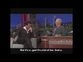 Letterman having a hard time with Johnny Depp (Eng Sub)