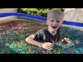 Filled My Pool with 10  MILLION Orbeez in Rainbow Order!!