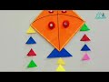 Makar Sankranti Kite decoration|| Makar Sankranti Wall hanging ideas| Best out of waste