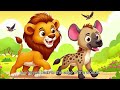 Lion and Hyena: A Brave Rescue in the Whispering Woods | Adventure |English | Bedtime story for Kids