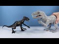 Jurassic World Fallen Kingdom Indoraptor and Velociraptor Blue and Owen Mattel