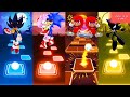 Dark Sonic Exe Vs Sonic Amy Exe Vs Baby Knuckles Exe Vs Spider Dark Sonic Tiles Hop EDM Rush