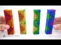 How To Build Rainbow FUN Cloud & Sun House Has Giant Water Slide To Playground From Magnetic Balls