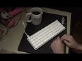 BM60 RGB ISO Typing sound demonstration