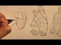 Drawing Male Torsos using SIMPLE SHAPES - (ASMR Sketching)