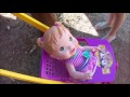 BABY ALIVE MACHUCADINHO VAI AO PARQUINHO!!! HISTORINHA BABY ALIVE