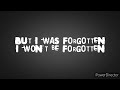 Forgotten by Avril Lavigne (Lyric video)