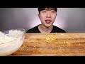 ASMR MUKBANG KOREAN BBURINKLE FRIED CHICKEN CHEESE BALL MIANBOSHA EATING SHOW