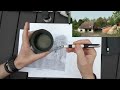 Ink and Watercolour drawing. Lets draw together for one hour and five minutes.