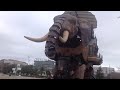 Mechanical Elephant in Nantes, France WALKING