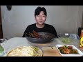 된장 짜글이 콩나물 비빔밥 시원한 오이냉국 겉절이 김치 먹방 #koreanfood #bibimbab