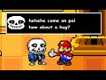 Mario vs Sans. Super Mario vs Undertale