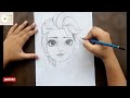 How to draw Elsa from FROZEN | एल्सा को कैसे आकर्षित करें | nasıl çizilir | Cara Menggambar #drawing