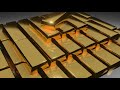 Reflective Shiny Gold Bars - HD Motion Graphic, Background, Stock Video