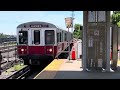 MBTA Red Line & Commuter Rail Scenes at Savin Hill (July 3, 2024)