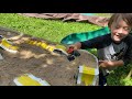 FIRE & ICE Monster Jam Toys - Outdoor Play at Home DIY MONSTER TRUCK STADIUM Arena FREESTYLE SHOW!