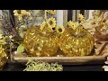 STUNNING FALL COLORS ~ GLASS PUMPKINS ~ STYLING A FALL GARLAND