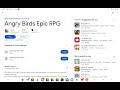 how to get angry birds' epic and other angry birds games on the Play Store. (guide)