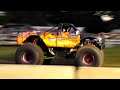 Monster Truck Jumps Over Cars