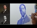 Sargent Mastercopy in Pen: Portrait drawing practice with a grid