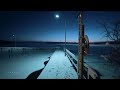 3 Hours of Romantic Winter Night Walks in Snow, Finland - Slow TV 4K