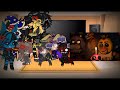 FnaF characters// Reacting to Five Nights at Freddy's 8th anniversary//