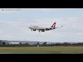 6 Heavies Landing in a Very Strong Cross Wind at Perth Airport.