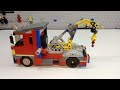 Lego truck Scania Marcedes benz Hookloder Hooklift Lego creator modivikasi truck derek