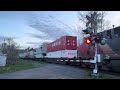 Short CN Z121 with Inspection Car at Shore Drive Level Crossing, Bedford, NS.