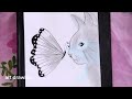 How to draw a cat with butterfly easy //#drawing #howtodraw #trending #art