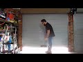 Garage roller door maintenance - fixing squeaks and lubrication