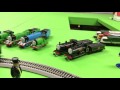Murdoch and Henry vs Gordon and Flying Scotsman Passenger Train vs Freight Train - HO/OO Scale
