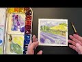 Painting a Lavender Field in Watercolor