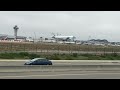 Air Force one Landing at LAX in slow Mo￼