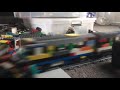 LEGO train hits car with metal pipe sound