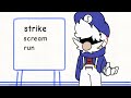 Strike scream and run ||meme animation||