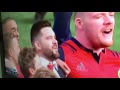 Munster's players sing 'Stand Up and Fight' in memory of Anthony Foley