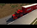 tractomula PESADA Con Doble REMOLQUE De Producto DELICADO  de COCA-COLA / American Truck Simulator