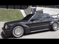 NEW Mercedes-Benz 190E EVO II restomod by HWA feat. 3.0 twin turbo V6 sound | Accelerations, StartUp