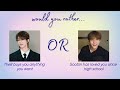 k-pop dating game // would you rather