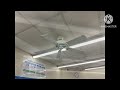 Ceiling fans at a laundromat and drug store