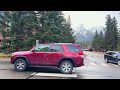 【4K】Canmore Walking Tour | Canada Walk Tour | #snowfall   #canmore   #banff  #alberta