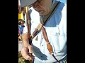 Dad loads his flintlock!