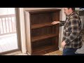 Woodworking: Making a simple bookcase with hidden storage!