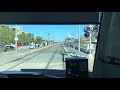 San Diego trolley orange line cab view to El Cajon.