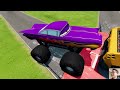 Giant Road Roller vs Everything - BeamNG.Drive #37