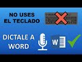 La Forma MÁS RÁPIDA de Escribir en WORD | DICTADO POR LA VOZ