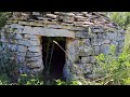 Exploring an Abandoned Ancient Stone Hut.(Dry Stone Construction)