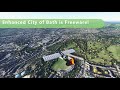 Enhanced City of Bath, UK - Microsoft Flight Simulator