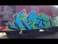 graffiti on a freight train